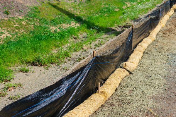 Straw Wattle Installation in Saint Johns